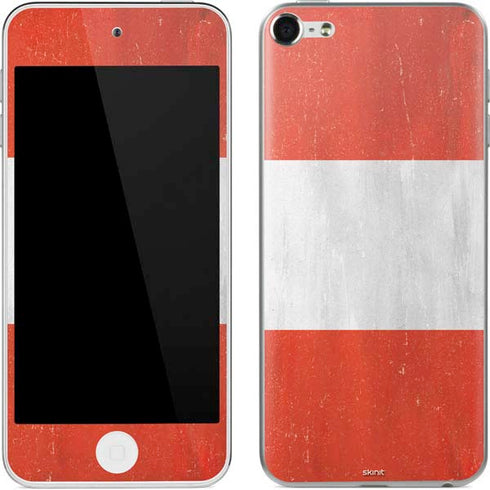 Distressed Austria Flag Apple iPod Skin